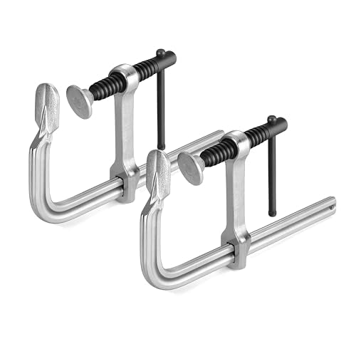 Jorgensen 6-Inch Light-Duty Drop Forged Steel Bar Clamps, 2-Pack - size: 6 Inch