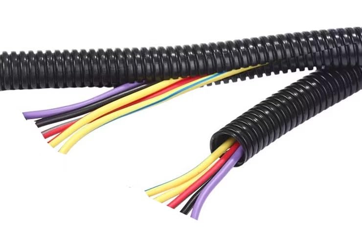25 Feet 3/4" 19mm Split Wire Loom Conduit Polyethylene Tubing Black Color Sleeve Tube - color: 3/4" (19mm), size: 25 ft