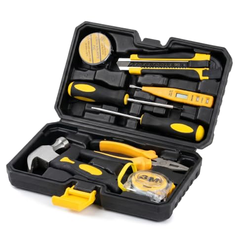 Basic Home Tool Set Household Tool kit for General Repair 8 Pcs