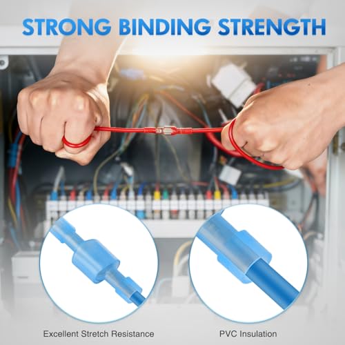 Nilight 400PCS Nylon Quick Disconnect Male and Female Spade Terminals - color: 400PCS Spade Terminal
