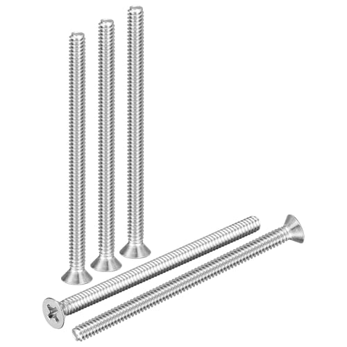 DTGN #4-40x1-7/8 Phillips Flat Head Machine Screw 304 Silver 50PCS - color: Silver, size: #4-40x1-7/8"