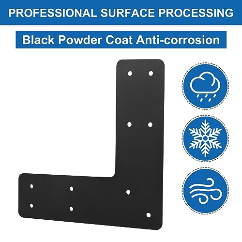 L Right Angle Bracket 4pcs,10"x10" Mending Plate,L Shape Brackes - style: L-shape(10X10X3)
