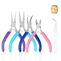 4 Pack Jewelry Pliers Set, Jewelry Making Pliers Tools - style: 4pcs-Mixed Color