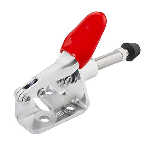 Toggle Clamp KangTeer 4pcs Capacity 45Kg/99Lbs 16mm Plunger Stroke Antislip Push Pull Toggle Clamp 301AM 4 Piece - style: 301AM, 4PK