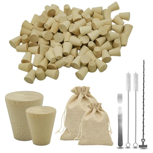 Duomilee 206 Pieces Carpenter Bee Corks Sets 2 Size Carpenter bee Corks Repairs The Damage and Plugging Holes Insiding