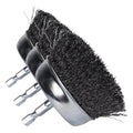 Century Drill & Tool 76221 Coarse Drill Cup Wire Brush, 2-3/4-Inch, Metal (Pack of 3) - size: 2-3/4-Inch Coarse (Pack of 3)