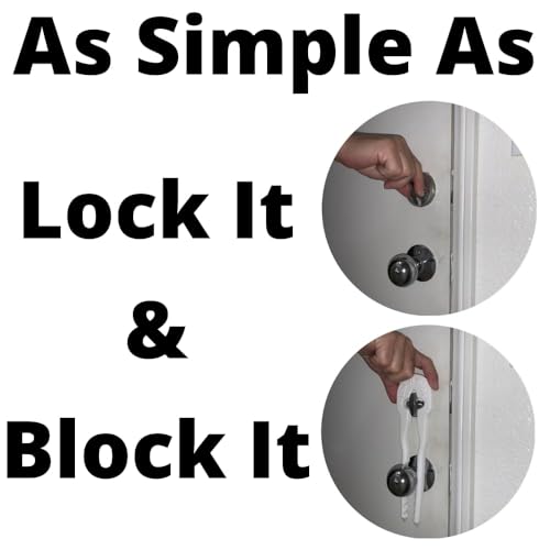 Portable Deadbolt Door Lock Device Lok N Blok Max Requires No Tools to Install Protection from Key Bumping Proof Door Guard Defender Home Apartment Travel Safety Security Made of Sturdy ABS Plastic