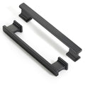 Matte Black Kitchen Square Cabinet Handles 5 Inch 10 Pack - color: Matte Black, size: 5"/128MM Hole Center