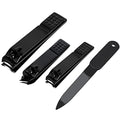 Aogeili Wide Jaw Steel Clippers w/Nail File for Thick Toenail & Fingernail - size: Large/Small/Oblique/File