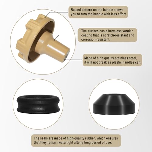 RK-14MH Outside Faucet Repair Kit Metal Handle Compatible with Woodford Model 14,Model 18 - size: RK-14MH