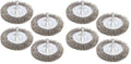 FPPO 8PCS 3 Inch Stainless Steel Wire Wheel Brushes Kit for Drill with 1/4-Inch Shank,Wire Wheels for Power-Operated Grinders (Pack of 2) - size: 3 inches (Pack of 2)