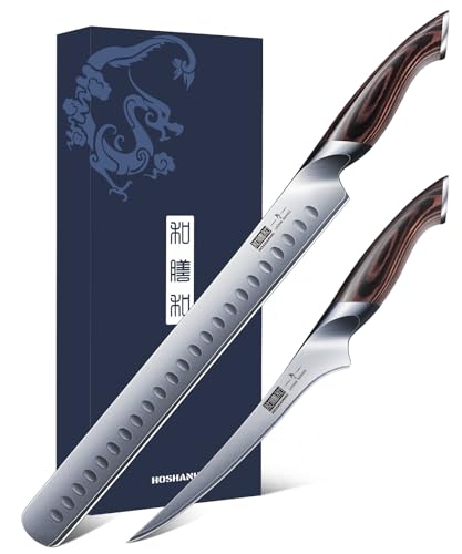 HOSHANHO BBQ Carving Knife Set, Brisket Slicing & Boning Knife for Meat - size: 7"