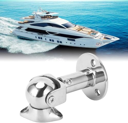 Rotating Magnetic Door Stopper Adjustable Self Aligning 316 Steel - color: #2