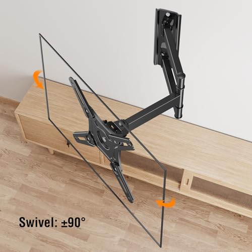 ELIVED Full Motion TV Wall Mount, 14-42" TV Monitor, VESA 200x200, 44 Lbs - size: 3 Arms: 14.8"