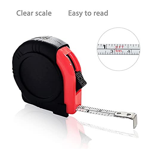 5 Pack Kids Tape Measure 3ft/1m, Retractable Mini Keychain Measuring Tape