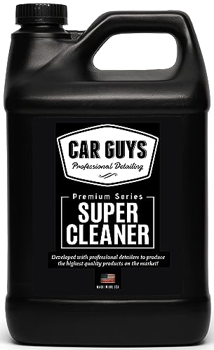 CAR GUYS Super Cleaner 1 Gallon Refill | Effective Car Interior Cleaner | Leather Car Seat Cleaner | Stain Remover for Carpet, Upholstery, Fabric, and Much More! | 1 Gallon (Sprayer Not Included) - size: 1 Gallon Refill