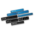 Westling USA Premium Aluminum Starter 8 Piece Socket Tray/Organizer Set, Holds 152 Standard and Metric Sockets (Black/Blue, 2 Row) - color: Black/Blue, size: 2 Row