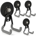ULIBERMAGNET Upgraded Heavy Duty Magnetic Hooks,4 Pack Strong Large Magnet Hook for Power Drill,Garden Tools,Hose,Pegboard,Garage,Workshop,Magnetic Storage Hooks for Indoor Outdoor Hanging(Gray) - style: V1 Pro 2.59INCH 4PACK Gray Large Hooks