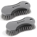 SetSail Multi-Purpose Scrub Brush of 2 Pack, Black Grey - color: Black Grey