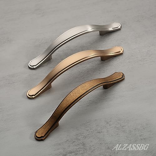Alzassbg Champagne Bronze Cabinet Pulls and Handles 10 Pack, AL3028TGP - color: Champagne Bronze, size: 7-1/2" Hole Center