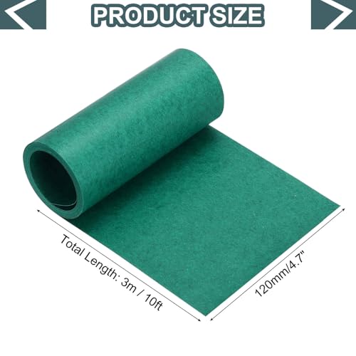 MECCANIXITY Electrical Insulating Fish Paper 120mm, 10ft Green Battery Insulator Gasket Paper Sheet for 18650 21700 26650 Battery Pack - size: 120mm