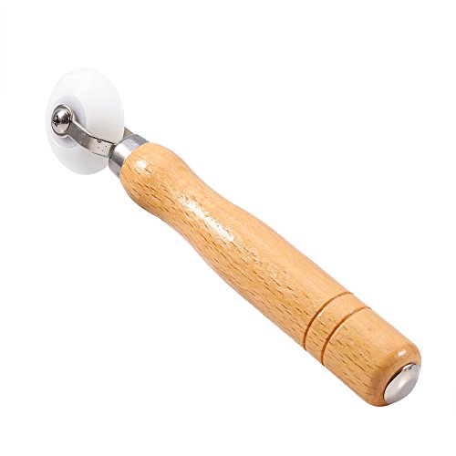 18.5cm Wood Handle Seamed Home Wallpaper Roller,POM Material Internal Seam Roller Corner Wallpaper Roller,Wallpaper Seam Roller for Home Wall Paper Decorating Hand Tool