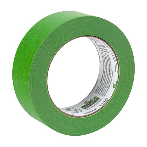FrogTape Multi-Surface Painter's Tape with PAINTBLOCK, 2 in Wide (1.41 in x 45 yd), Quick Stick Medium Adhesion, Premium Green Painters Tape Removes Clean, 1 Roll (1396747) - size: 1 Roll, 1.41" x 45 Yds
