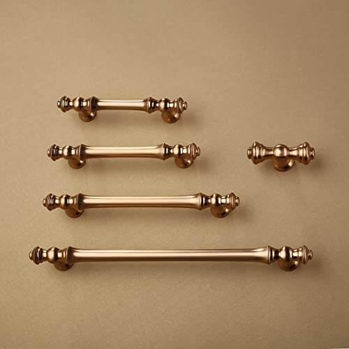 Asidrama 10 Pack 3 Inch(76mm) Champagne Bronze Kitchen Cabinet Handles,Brushed Brass Cabinet Pulls Kitchen Cabinet Hardware for Cupboard Gold Drawer Pulls - color: Champagne Bronze, size: 3" Hole Center, style: 10 Pack