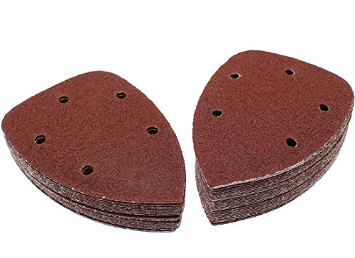 50 Pcs Mouse Detail Sander Sandpaper, 60 Grit, 5 Hole - size: 60 Grit - 50 Pcs