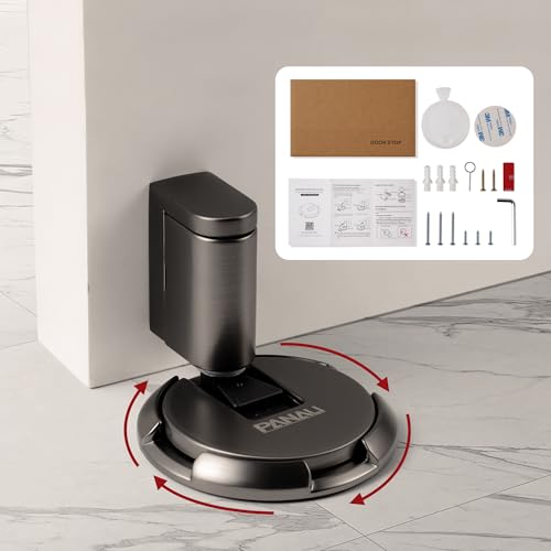 PANALI Magnetic Door Stopper, Windproof Door Stop, 1 Pack - color: Gray