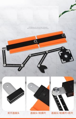 A.D. International Contour Gauge (10'' Lock) Profile Tool Shape Duplicator Tool (10'' Inch Contour Gauge with Lock)