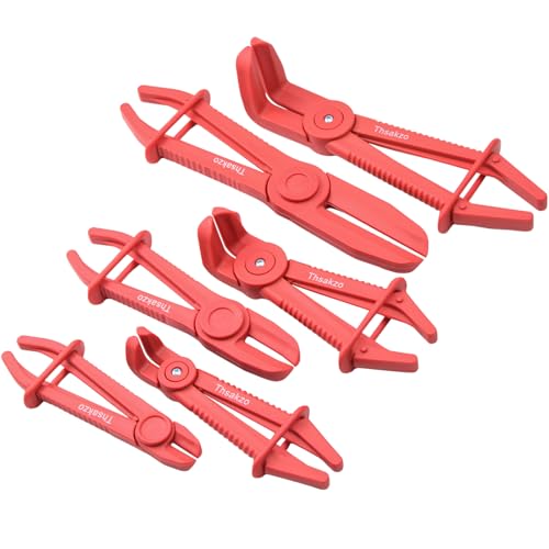 6-Piece Plastic Hose Pinch Off Pliers, Straight & 90° Angled