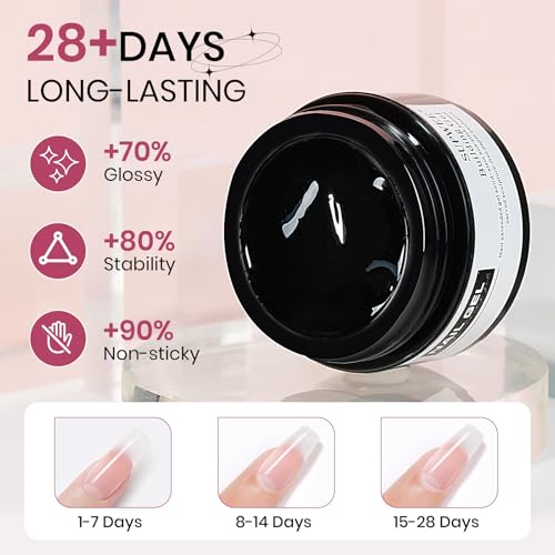 3d Nail Sculpting Gel Set: Clear White Solid Builder Gel for Nails | Nail Rhinestone Glue for 3d Nails Art Sculpture Molding Carving Extension All-in-1 Kit for Home DIY Manucure - color: Clear Clear and White