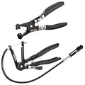 Toolwiz Hose Clamp Pliers Set, 2 Pcs 27" Flexible Hose Clamp Plier - size: 2 pcs Hose Clamp Pliers Set