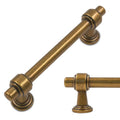 Amerdeco 10 Pack Antique Brass Cabinet Pulls 3.75 Inch(96mm) Hole Center Drawer Pulls Cabinet Hardware Kitchen Cabinet Handles for Bathroom ZH0069 - color: Antique Brass, size: 3.75" Hole Center