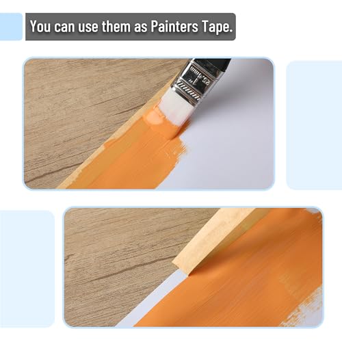 Mr. Pen- Orange Yellow Masking Tape, 0.6 Inch Wide, 3 Rolls, 3 x 55 Yards - color: Orange Yellow