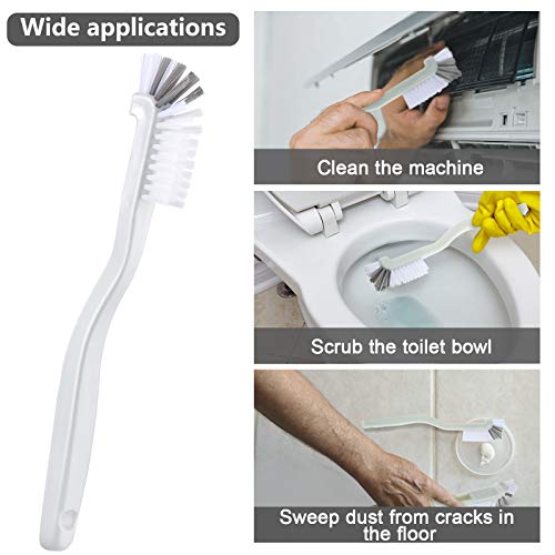 Patelai 4 Pcs Cleaning Brush Sets Small Scrub Household Use, White, Blue - color: White, Blue