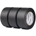 CHUANGSEED 3-Pack Black Painters Tape 1.88 Inches x 60 Yards Black Masking Tape Bulk - Sharp Edge Line Technology, Produces Sharp Lines Residue-Free and Artisan Grade Wall Trim Tape - color: Black