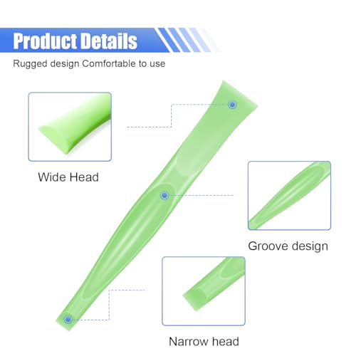 ZIMISI 2 In 1 Plastic Scraper Tool, No-Scratch Small Scraper Cleaning Tool, Multipurpose Sticker Remover Tool for Tight Spaces, Stiff Crevice Scrapers for Removing Paint, Labels, Car Detailing