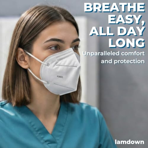 (600-Pack) KN95 Face Masks, Individually Wrapped, Premium Disposable Dust Mask, White - color: 600 Masks (White)