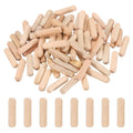 PATIKIL 95 Pcs Wood Dowel Pins 3/16" x 3/4" Fluted Wooden Dowels Hardwood Pegs for Woodworking Furniture DIY Crafts Projects Door Art - size: 3/16" x 3/4"