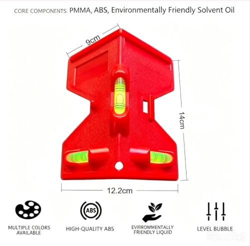 Triple Bubble Spirit Level, Red, Magnetic