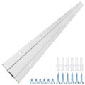 French Cleat Picture Hanger, Aluminum Z Hanger Interlocking Wall Mounting Bracket Hardware Kit Z Clips for Hanging Wall Painting, Mirrors, Panels, Artwork, Cabinet, Whiteboard (30inch-1Pairs) - size: 30inch-1Pair, style: Standard thick