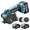 Seesii 21V Brushless 3" Cordless Cut-Off Tool with 2x 4.0Ah Batteries