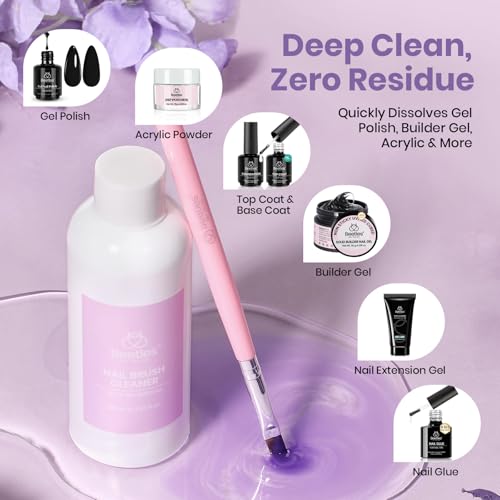 Beetles Nail Art Brushes Cleaner and Conditioner, 85ml (2.87 Fl.oz) - color: A - Clear-01