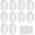 GIB 10 PCS BE1-2 1-Gang Electrical Outlet Box Extenders with 20 PCS Screws - color: White -10