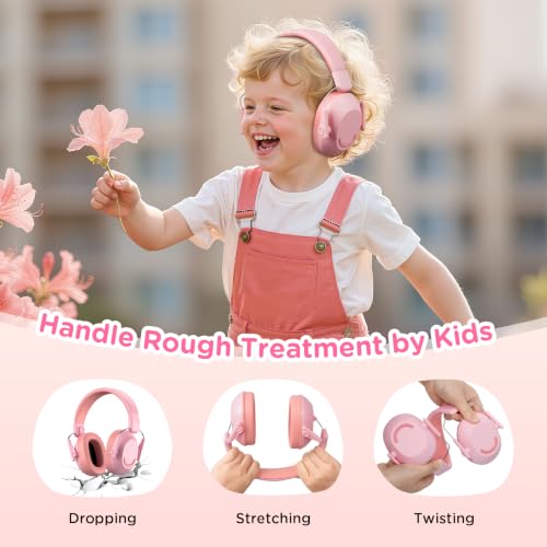 Link Dream Kids Ear Protection Ear Muffs SNR 30dB for Concert Shows Events - color: Pink, size: 1 Pack