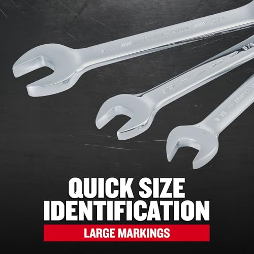 CRAFTSMAN 7-Piece SAE Flex Reversible 72-tooth Ratchet Set, Chrome Finish (CMMT87010)