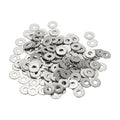 Flat Washers, 304 Stainless Steel Hardware Assorted Washer, 12 x 4 x 1 mm Fit for Bolts Screws Industrial Use (300 Pack, Silver) - size: 12 x 4 x 1 mm