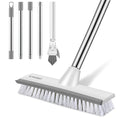 SetSail Floor Scrub Brush and Grout Brush with 51-in Long Handle,Grey White - color: Grey White, size: 10in (with Grout Brush)